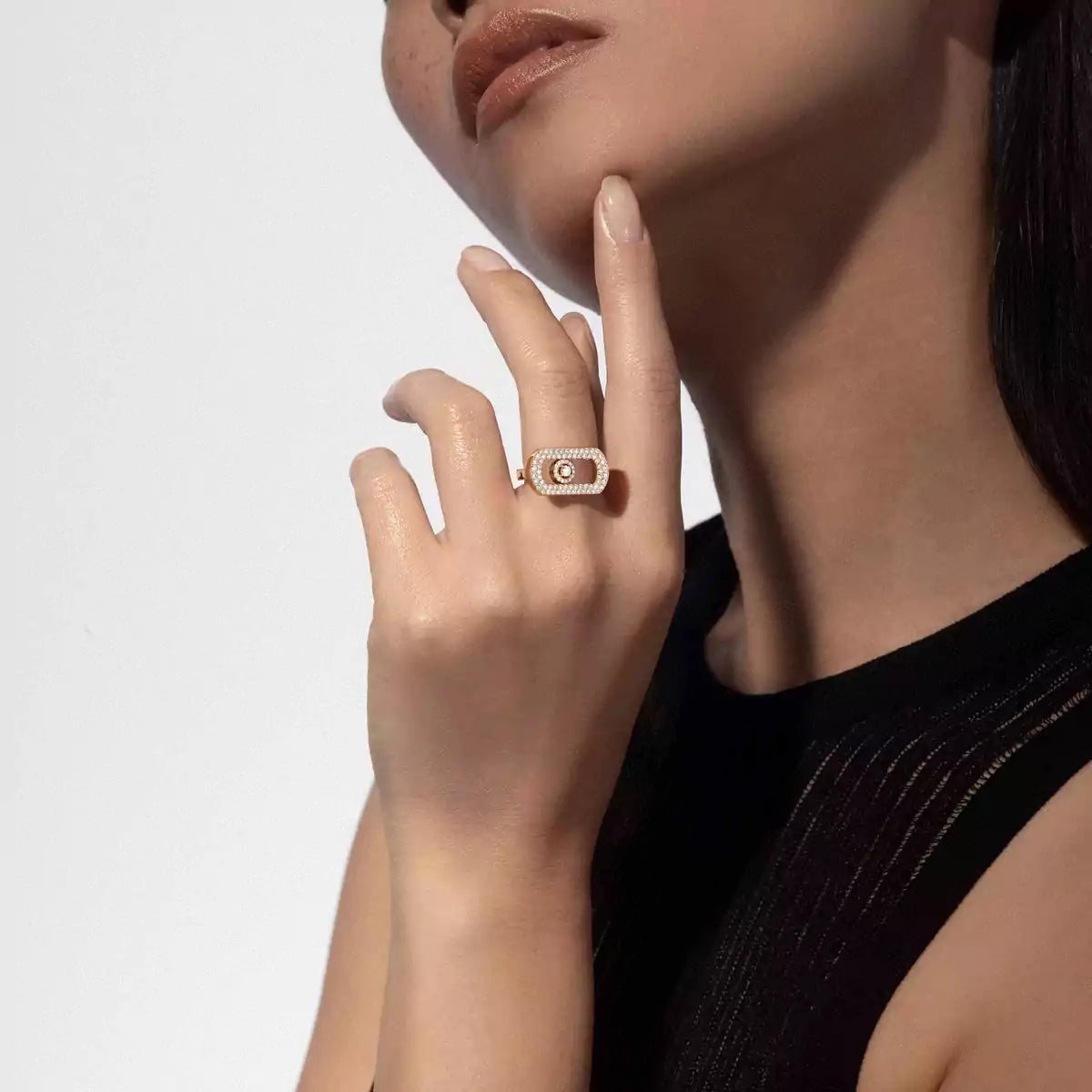 [CiCi] So Move Pave_-Set Diamond Ring