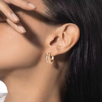 [CiCi]Diamond Pave_ Hoop Earrings Move