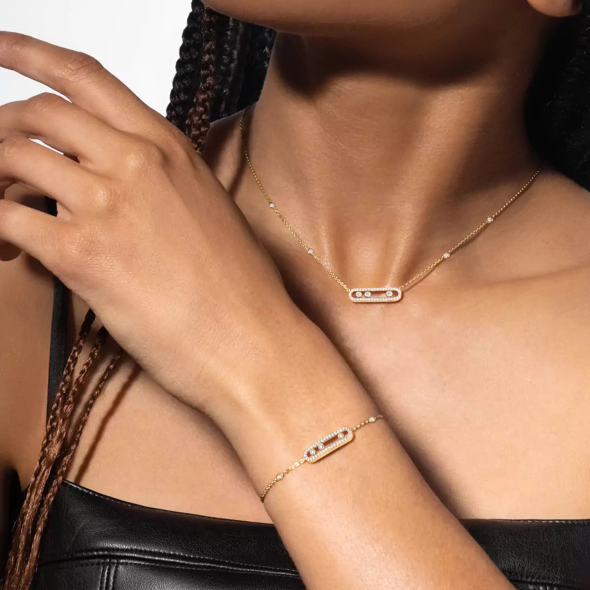 [CiCi]Pavé Baby Move Diamond Bracelet