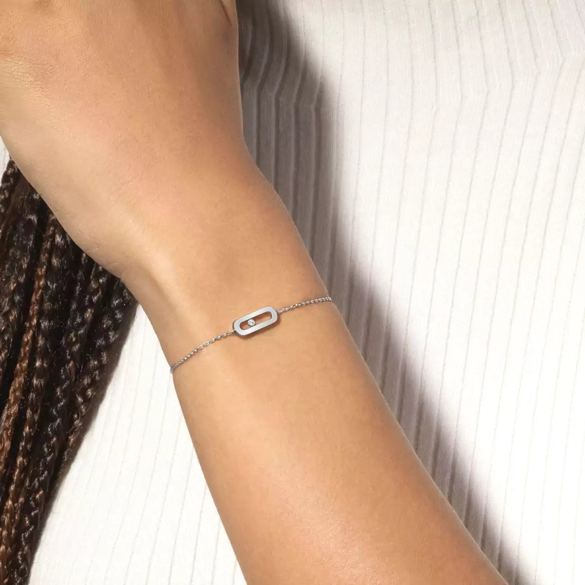 [CiCi]Move Uno Diamond Bracelet