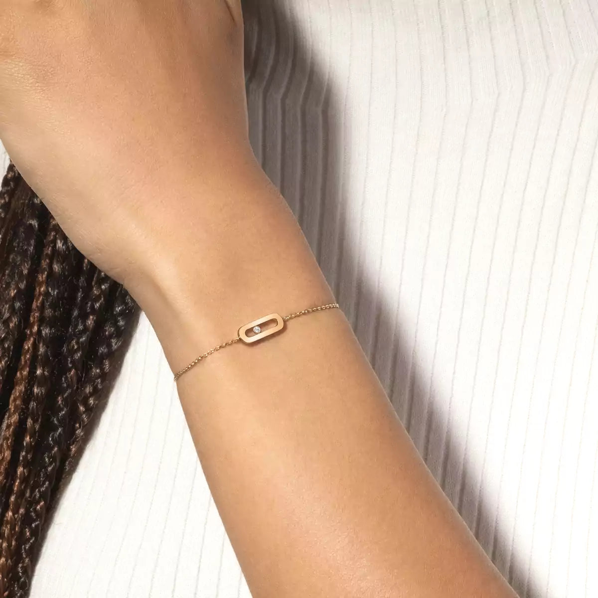 [CiCi]Move Uno Diamond Bracelet