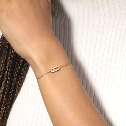 [CiCi]Move Uno Diamond Bracelet