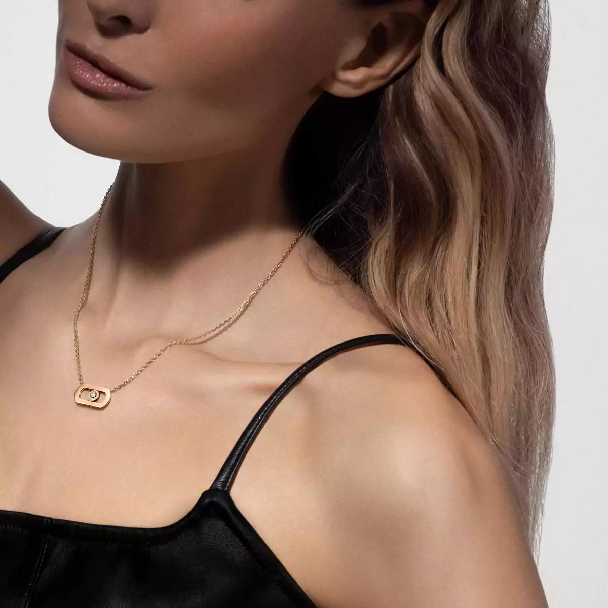 [CiCi]So Move Diamond Necklace in Gold