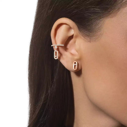 [CiCi]Move Uno Diamond Stud Earrings