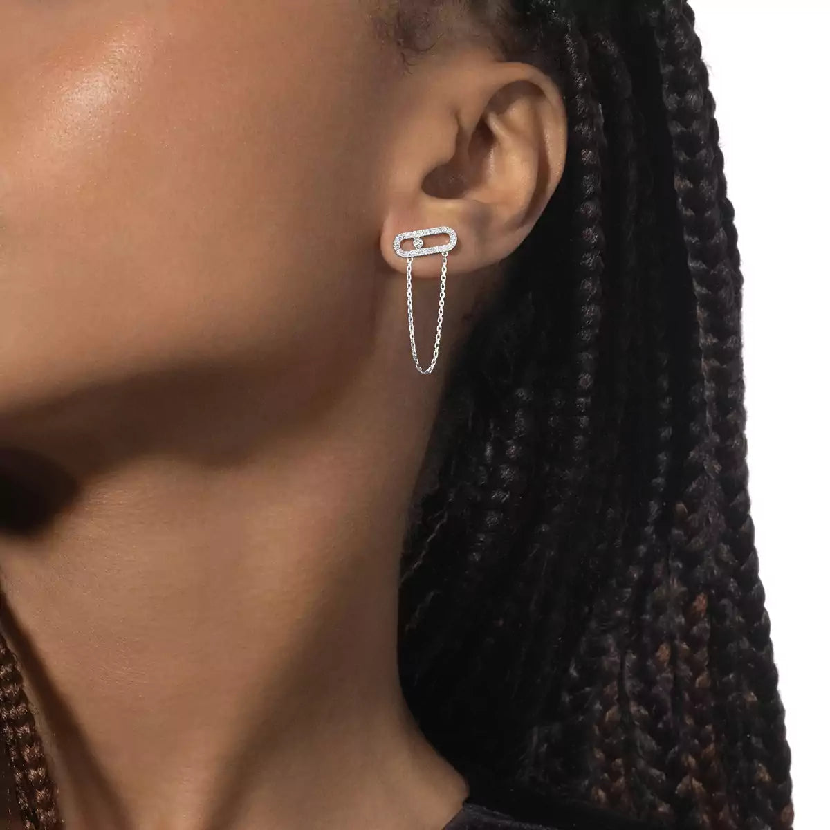 [CiCi]Move Uno Diamond Earrings