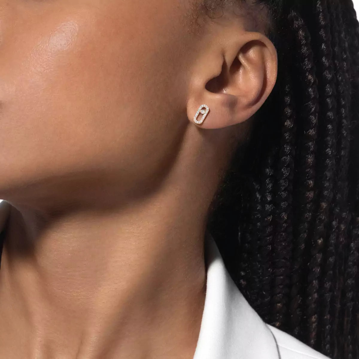[CiCi]Move Uno Diamond Earrings
