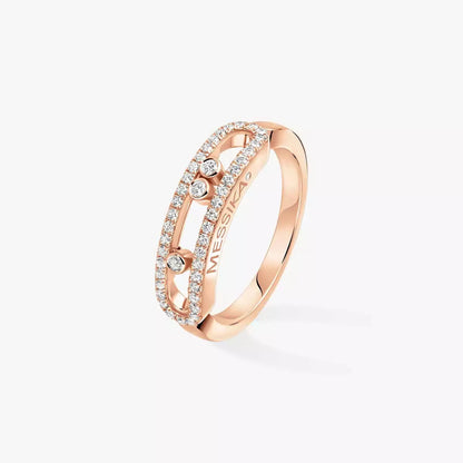 [CiCi] Baby Move Gold Diamond Pave_ Ring