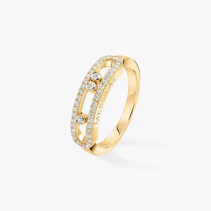 [CiCi] Baby Move Gold Diamond Pave_ Ring
