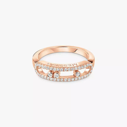 [CiCi] Baby Move Gold Diamond Pave_ Ring