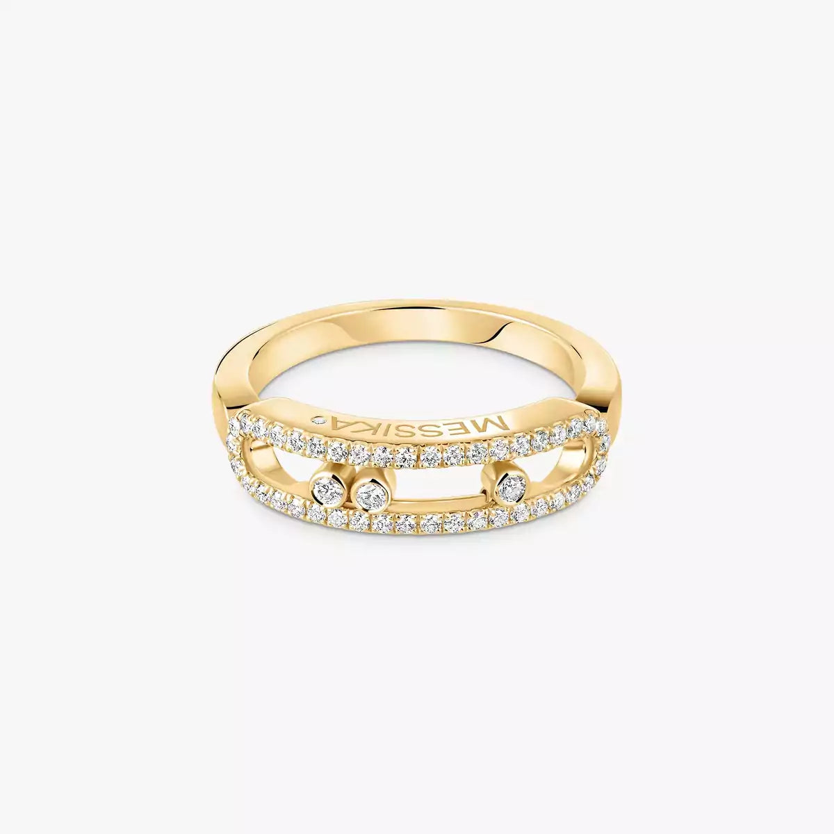 [CiCi] Baby Move Gold Diamond Pave_ Ring