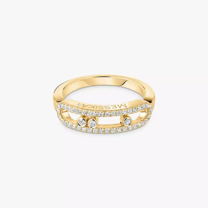 [CiCi] Baby Move Gold Diamond Pave_ Ring