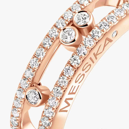 [CiCi] Baby Move Gold Diamond Pave_ Ring
