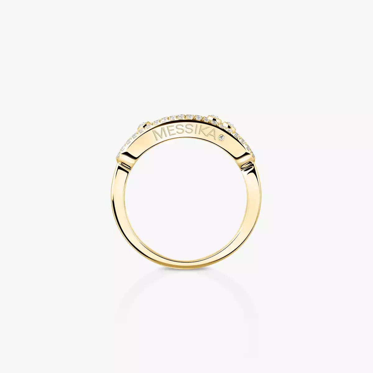 [CiCi] Baby Move Gold Diamond Pave_ Ring