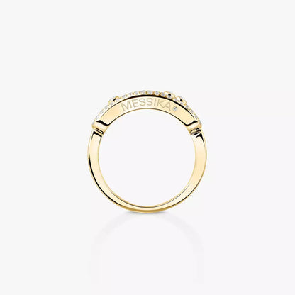 [CiCi] Baby Move Gold Diamond Pave_ Ring
