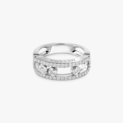[CiCi] Move Gold Diamond Pave_ Ring