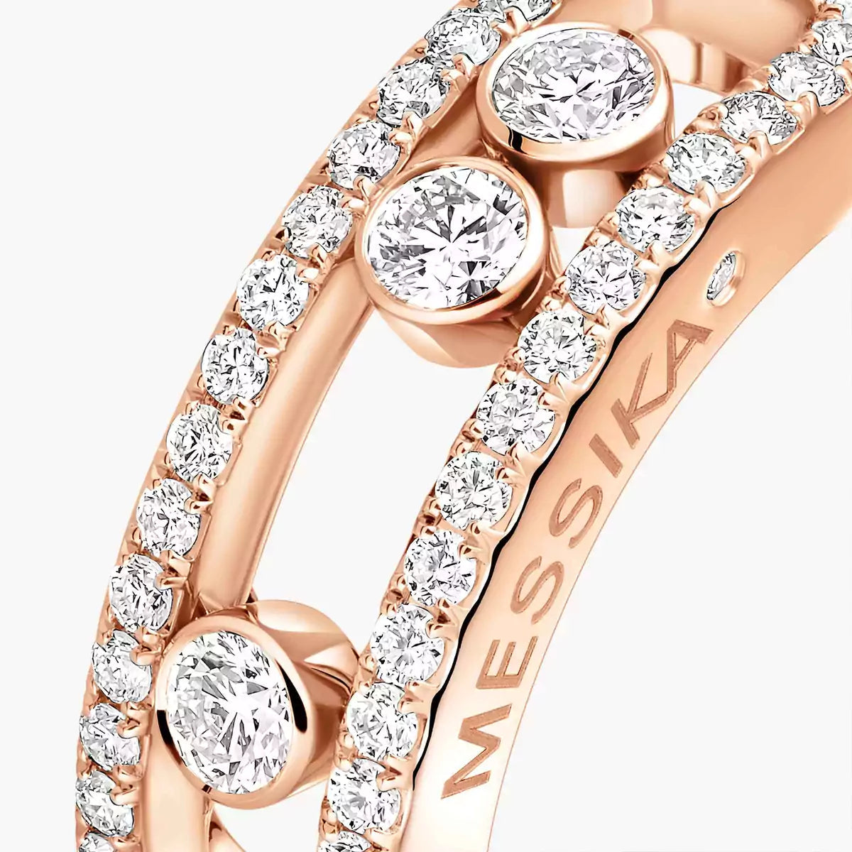 [CiCi] Move Gold Diamond Pave_ Ring
