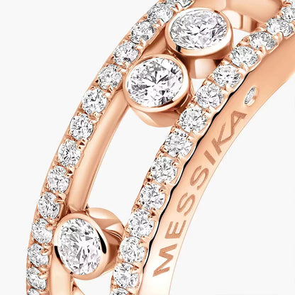 [CiCi] Move Gold Diamond Pave_ Ring