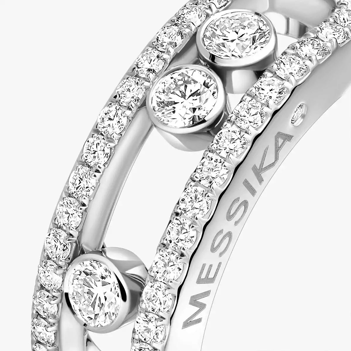 [CiCi] Move Gold Diamond Pave_ Ring
