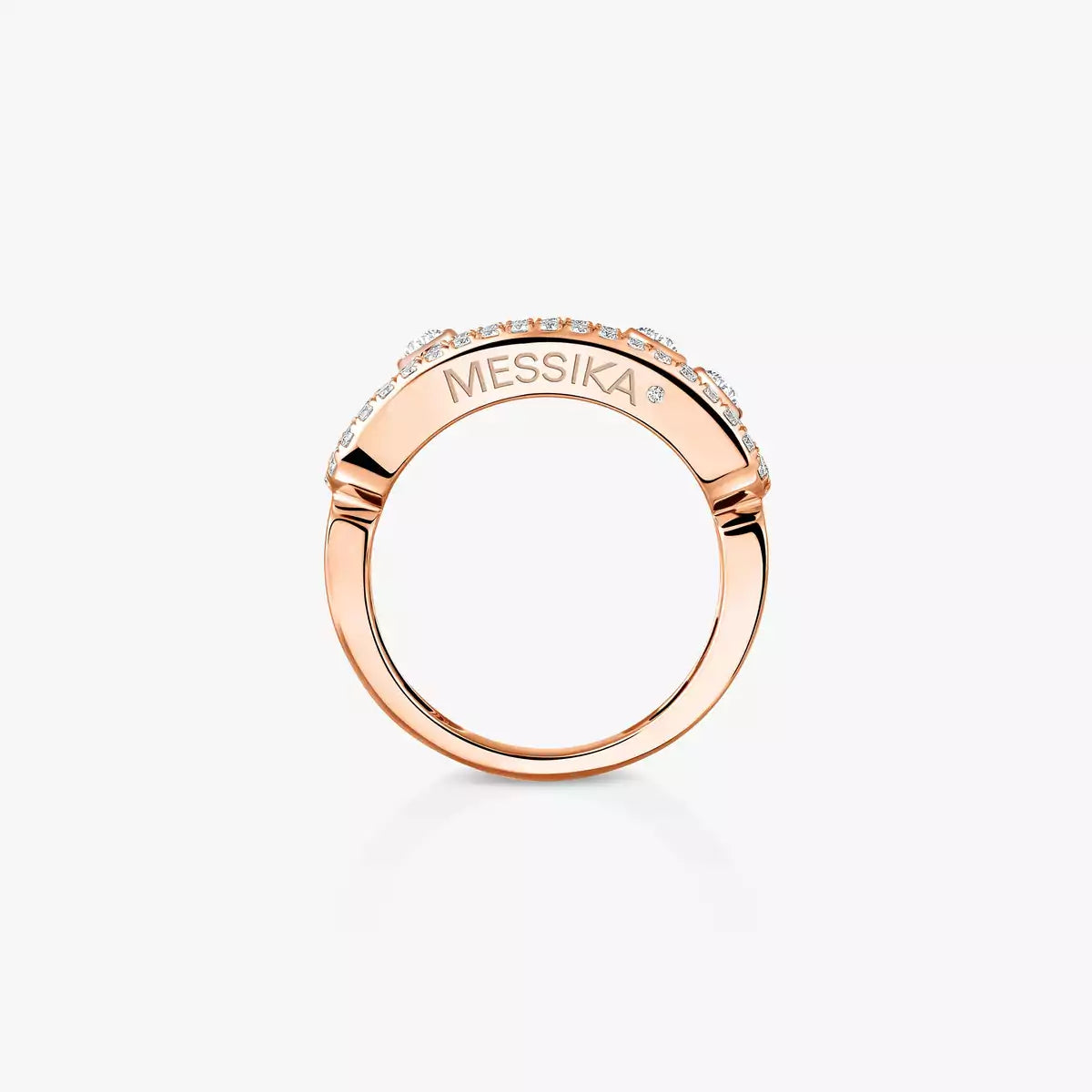 [CiCi] Move Gold Diamond Pave_ Ring