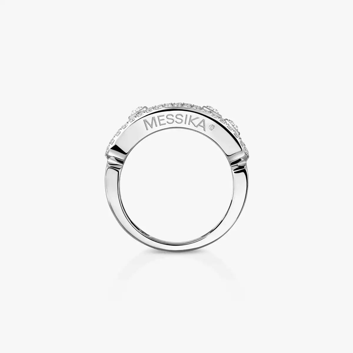 [CiCi] Move Gold Diamond Pave_ Ring