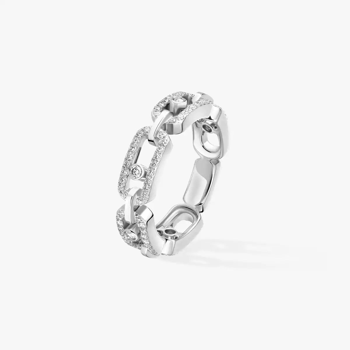 [CiCi]Move Link Pave_-Set Diamond Ring in Gold