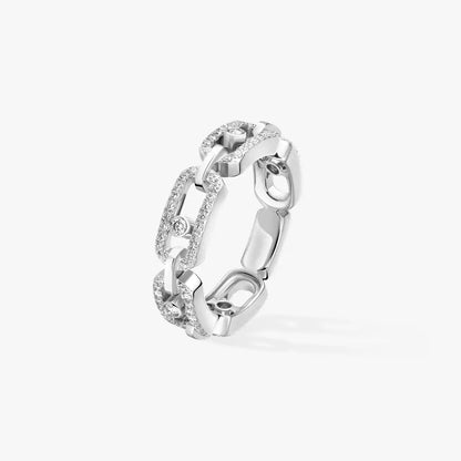 [CiCi]Move Link Pave_-Set Diamond Ring in Gold