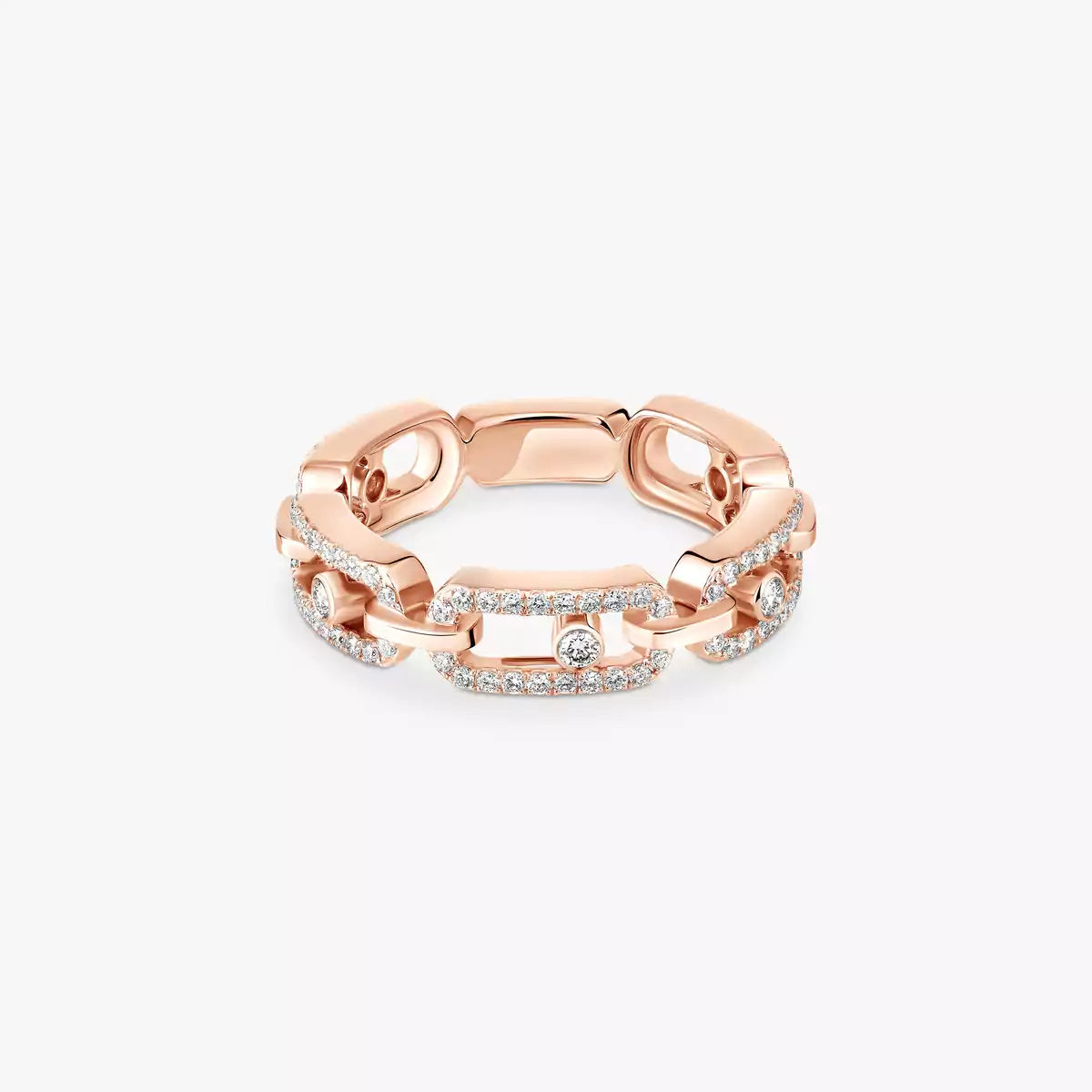 [CiCi]Move Link Pave_-Set Diamond Ring in Gold