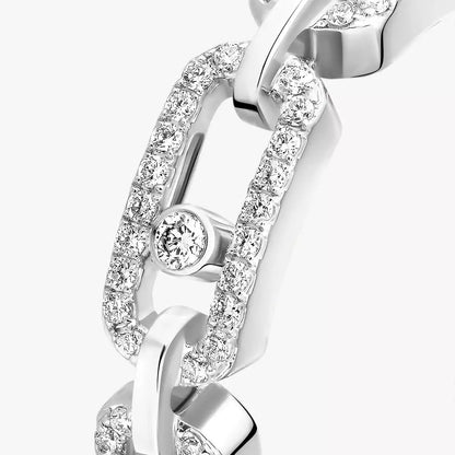 [CiCi]Move Link Pave_-Set Diamond Ring in Gold