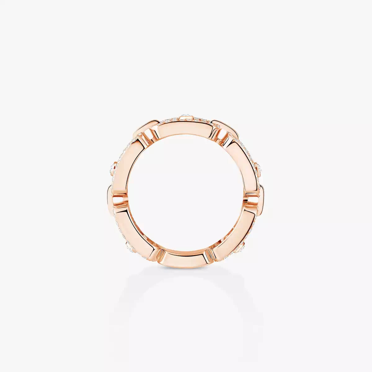 [CiCi]Move Link Pave_-Set Diamond Ring in Gold