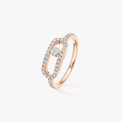 [CiCi]Move Uno Diamond Ring in Gold