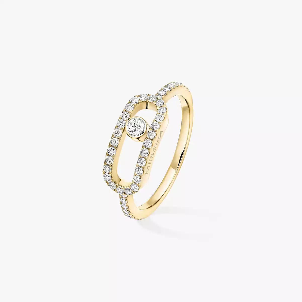 [CiCi]Move Uno Diamond Ring in Gold