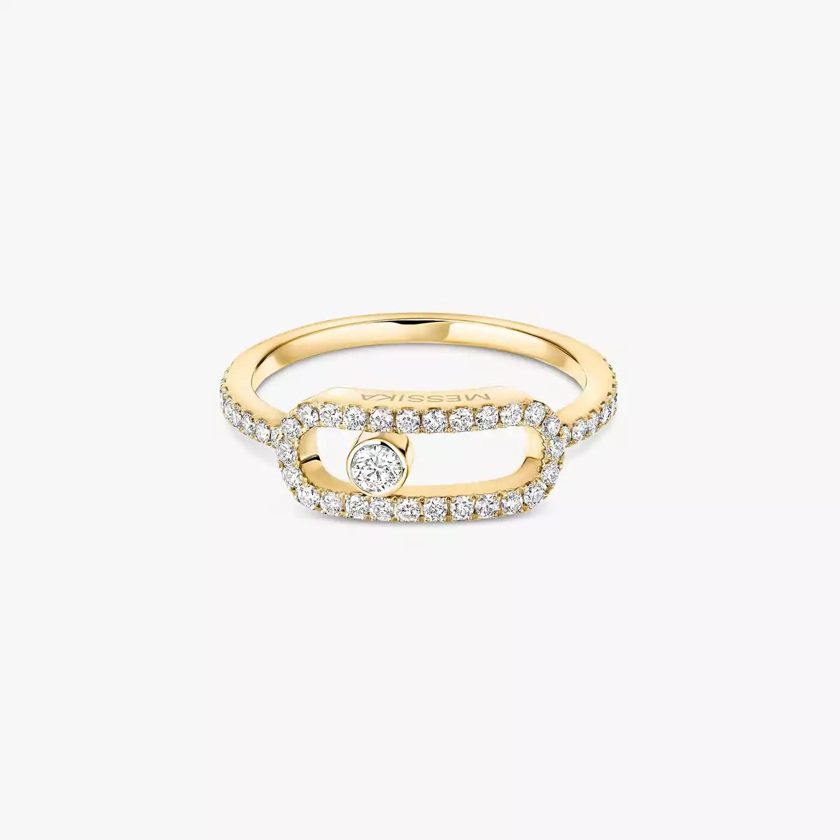 [CiCi]Move Uno Diamond Ring in Gold