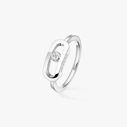 [CiCi]Move Uno Diamond Ring in Gold