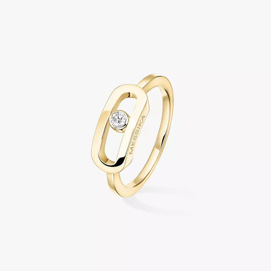 [CiCi]Move Uno Diamond Ring in Gold