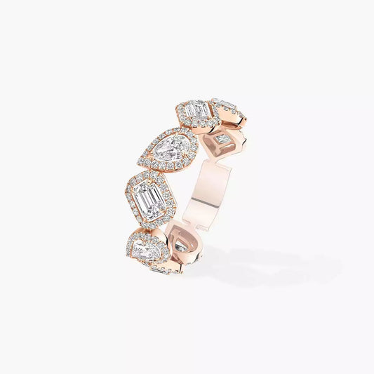 [CiCi] Diamond Wedding Ring My Twin