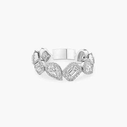 [CiCi] Diamond Wedding Ring My Twin