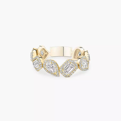 [CiCi] Diamond Wedding Ring My Twin