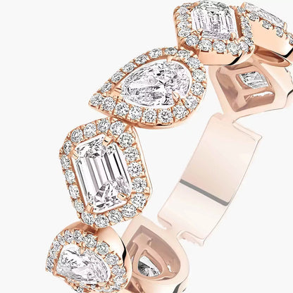 [CiCi] Diamond Wedding Ring My Twin
