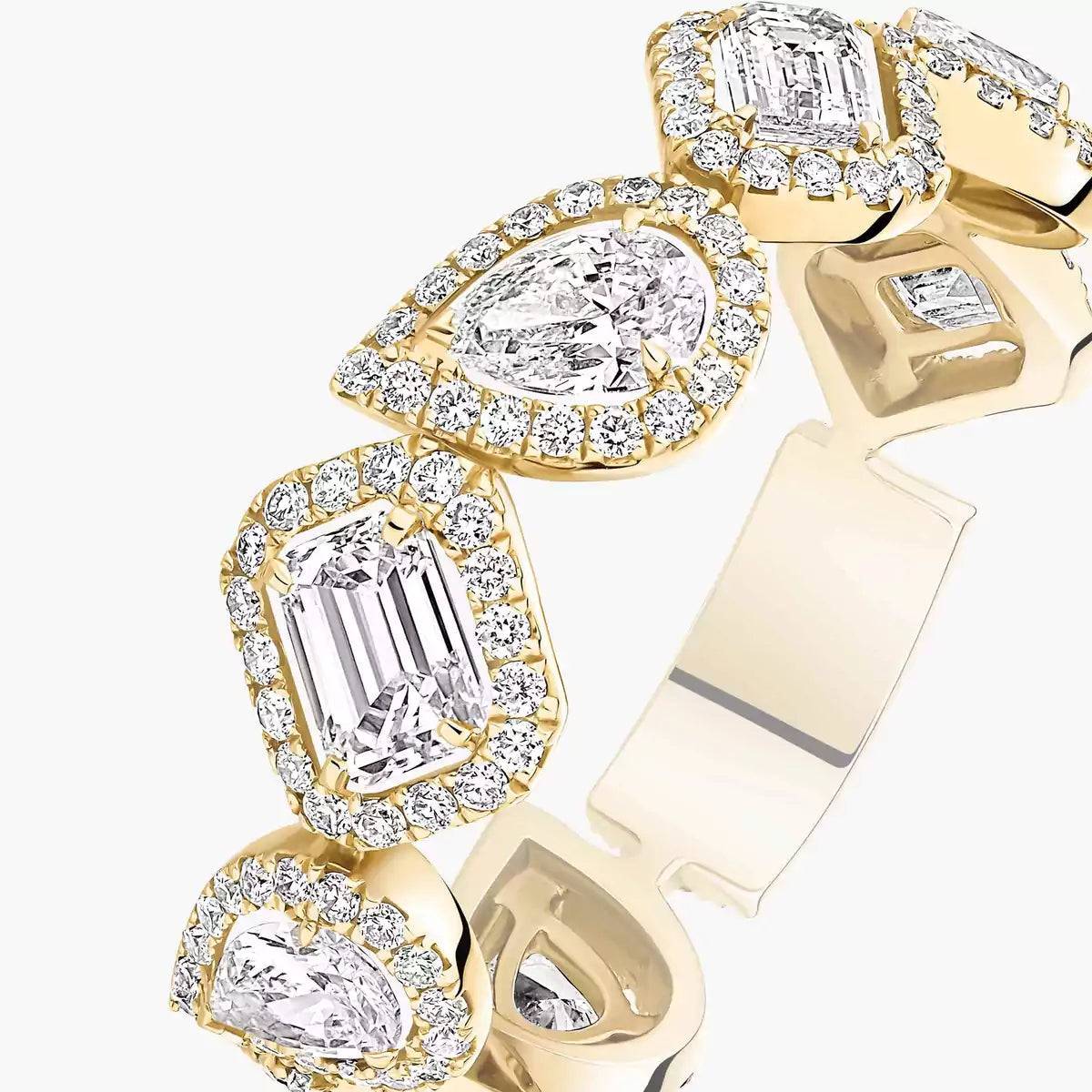 [CiCi] Diamond Wedding Ring My Twin