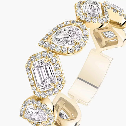 [CiCi] Diamond Wedding Ring My Twin