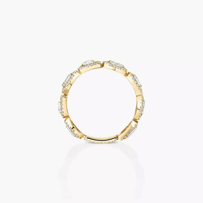 [CiCi] Diamond Wedding Ring My Twin