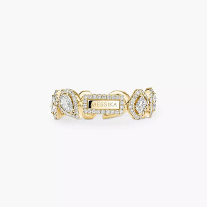[CiCi] Diamond Wedding Ring My Twin