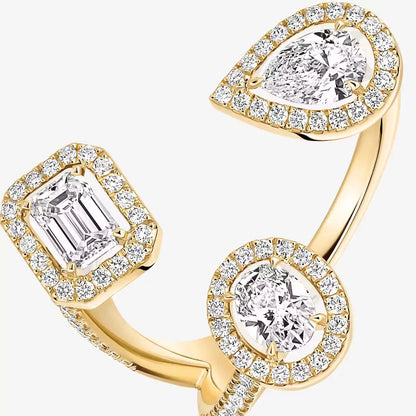 [CiCi]  Diamond Ring 0,25ct My Twin Trilogy