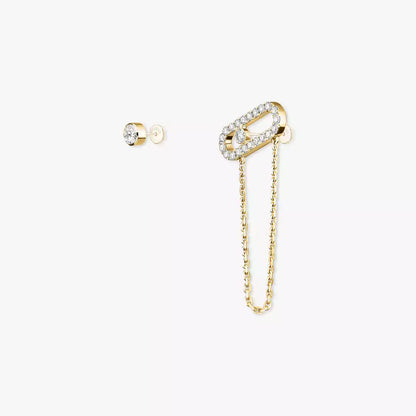 [CiCi]Move Uno Diamond Earrings