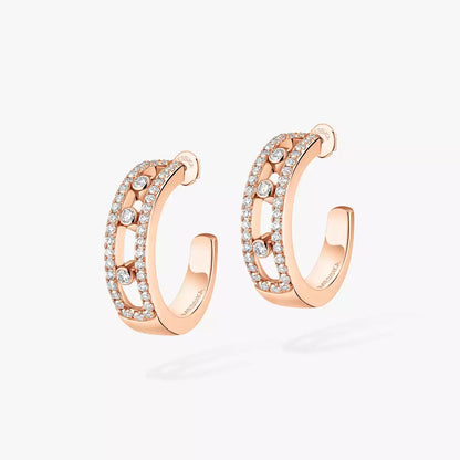 [CiCi]Diamond Pave_ Hoop Earrings Move