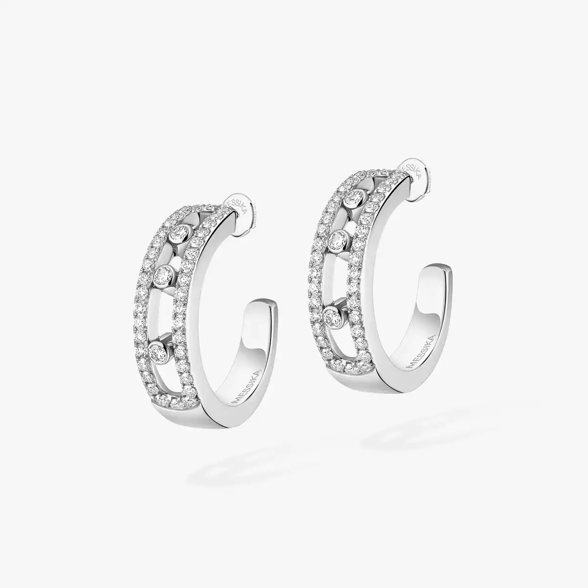 [CiCi]Diamond Pave_ Hoop Earrings Move