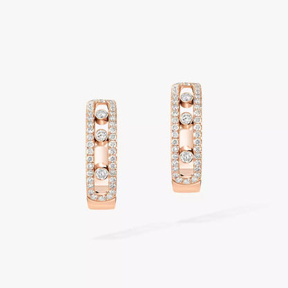 [CiCi]Diamond Pave_ Hoop Earrings Move