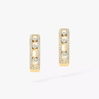 [CiCi]Diamond Pave_ Hoop Earrings Move