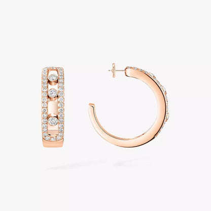 [CiCi]Diamond Pave_ Hoop Earrings Move