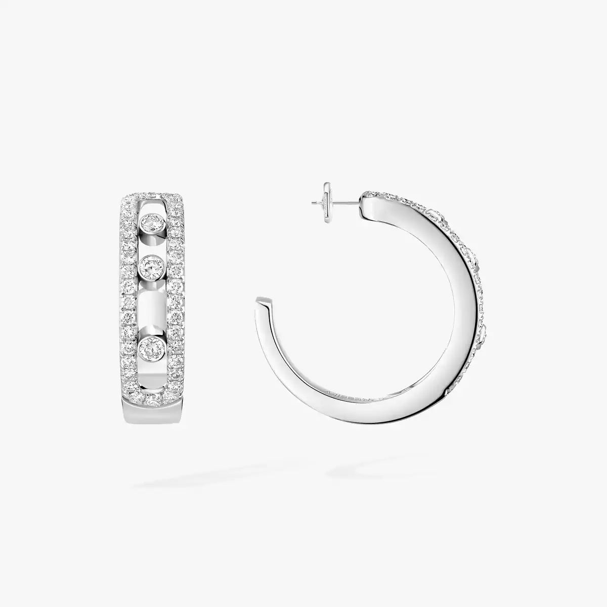 [CiCi]Diamond Pave_ Hoop Earrings Move
